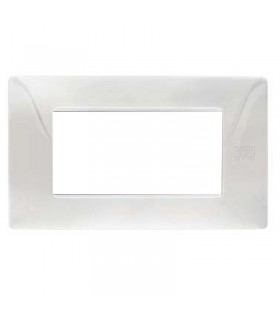 Platte 4 Module Urmet Simon Nea Edelstahl poliert 11804.IL