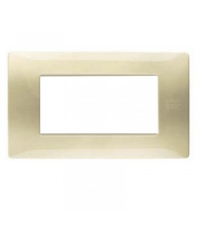 Platte Urmet Simon Nea Flexa 4 Module satiniert gold 11804.OS
