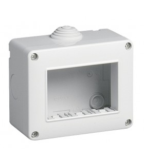 Aufputzdose Urmet Simon IP40 3 Module grau 12403