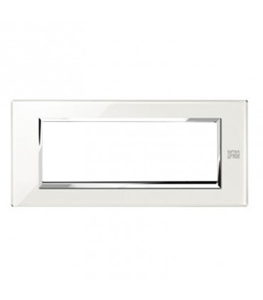 Simon Urmet Nea Platte 6 Module Schnee weiß Glas 13006.BN