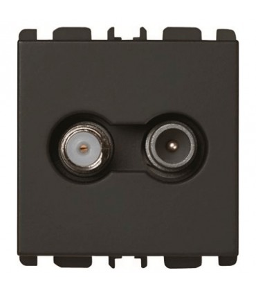 Direktsteckdose TV-SAT Urmet Simon demixed 2DB anthrazit 13400/2