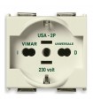 Vimar Scuko-Steckdose 8000  2X16A+T universal  08410