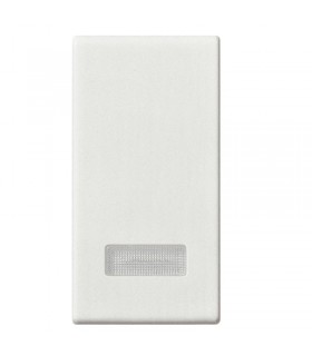 Vimar Plana Wechseltaster mit beleuchtbarem Diffusor Farbe Weiß 14026