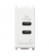 USB-Netzteil Vimar Plana 5V 3A 1 Modul Weiß 14292.