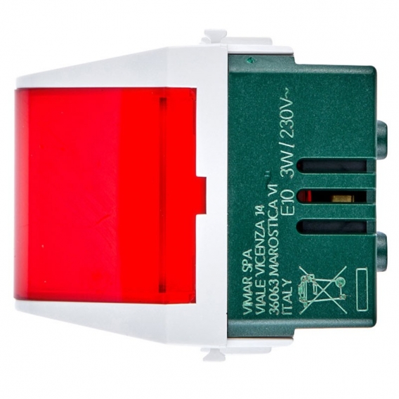 Vimar Plana rote Signallampe 230V 3W für Lampen