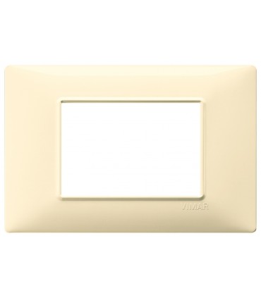 Vimar Plana Abdeckrahmen 3 Module Farbe Creme 14653.04