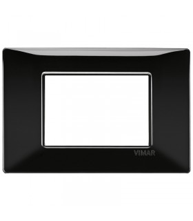 Vimar Plana Abdeckrahmen 3 Module Farbe Schwarz 14653.05