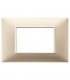 Vimar Plana Abdeckrahmen 3 Module Farbe Mattchampagne 14653.22
