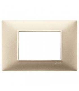 Vimar Plana Abdeckrahmen 3 Module Farbe Mattchampagne 14653.22