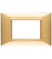 Vimar Plana Abdeckrahmen 3 Module Farbe glänzend Gold 14653.24