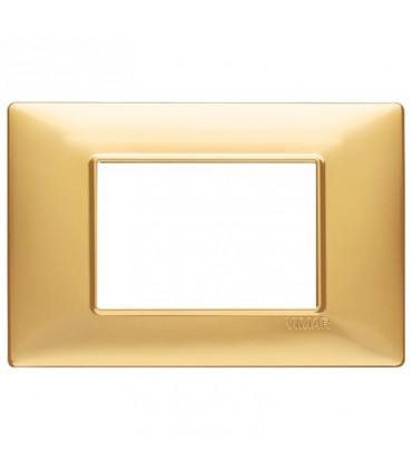Vimar Plana Abdeckrahmen 3 Module Farbe Mattgold 14653.25