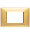 Vimar Plana Abdeckrahmen 3 Module Farbe Mattgold 14653.25