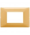 Vimar Plana Abdeckrahmen 3 Module Farbe Bernstein 14653.43