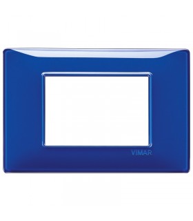 Vimar Plana Abdeckrahmen 3 Module Farbe Saphirblau 14653.50