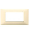Vimar Plana Abdeckrahmen 4 Module Farbe Creme 14654.04