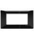 Vimar Plana Platte 4 Module Farbe schwarz 14654.05