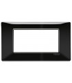 Vimar Plana Platte 4 Module Farbe schwarz 14654.05