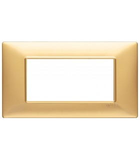 Vimar Plana Abdeckrahmen 4 Module Farbe Mattgold 14654.25