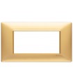 Vimar Plana Abdeckrahmen 4 Module Farbe Mattgold 14654.25