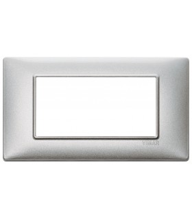 Vimar Plana Abdeckrahmen 7 Module Farbe Metallic Silber 14654.71