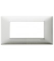 Vimar Plana Abdeckrahmen 4 Module Farbe Aluminium gebürstet 14654.81