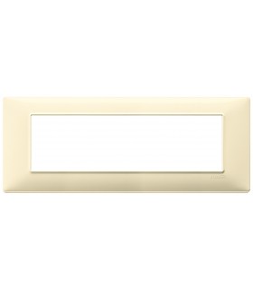 Vimar Plana Abdeckrahmen 7 Module Farbe Creme 14657.04