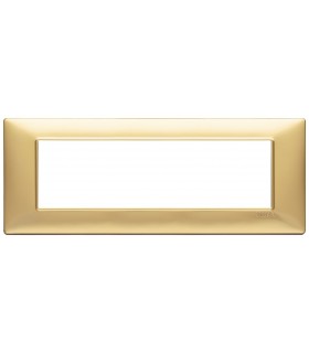 Vimar Plana Abdeckrahmen 7 Module Farbe Mattgold 14657.25