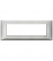 Vimar Plana Abdeckrahmen 7 Module Farbe Metallic Silber 14657.71