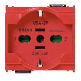 Vimar Idea schuko universal steckdose 16A rot 16210.