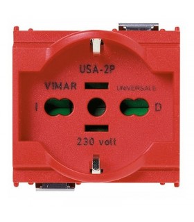 Vimar Idea schuko universal steckdose 16A rot 16210.