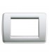 Vimar Idea Rondo Abdeckrahmen 3 Module Farbe metallic Silber 16753.21
