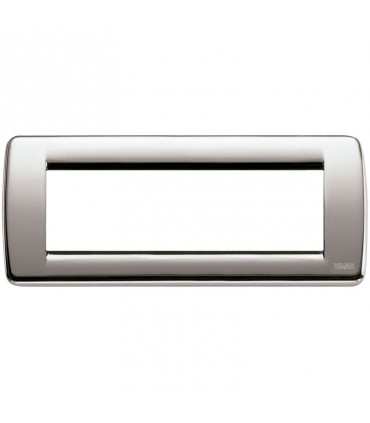 Vimar Idea Rondo Abdeckrahmen 6 Module Farbe Nickel gebürstet 16756.34