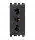 Vimar Arke zweiseitige Steckdose 10/16A 2P+E grau 19203