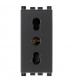 Vimar Arke zweiseitige Steckdose 10/16A 2P+E grau 19203