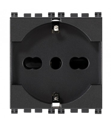Vimar Arke Universal-Steckdose 10/16A 2P+E grau 19210