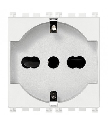 Vimar Arke Universalsteckdose 10/16A 2P+E weiß 19210.