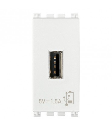 Steckernetzteil Vimar Arke USB 5V 1,5A 1 Modul weiß 19292.B