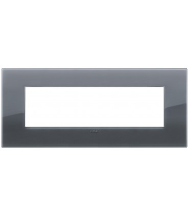 Vimar Arke Platte 7 Module klassisch rauchgrau 19657.61