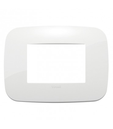 Vimar Arke Platte 3 Module rund weiß 19683.84