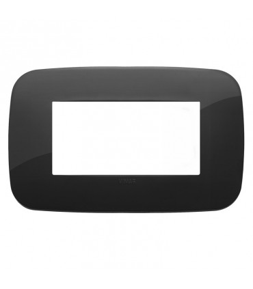 Platte Vimar Arke Runde 4 Module schwarz 19684.81