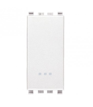 Vimar Eikon Drucktaster weiß 1P NO 10A beleuchtbar 20008.B