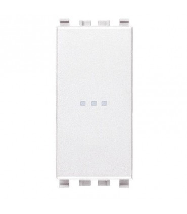 Vimar Eikon Schalter, axial weiß 1P 16A, beleuchtbar 20101.