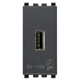 Vimar Eikon 5V1,5A USB-Steckdose grau 20292