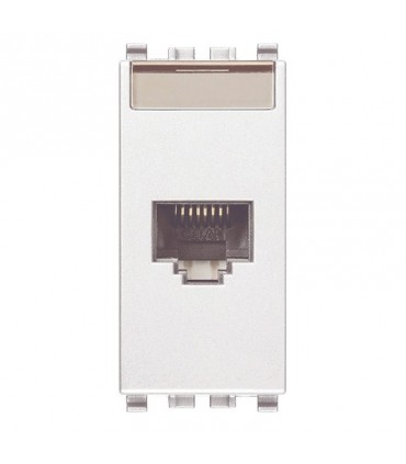 Vimar Eikon Rj45 Datendose weiß Cat 5E UTP 20338.8.