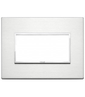 Vimar Eikon Evo Platte 4 Module Aluminium blank 21654.01
