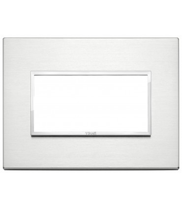 Vimar Eikon Evo Platte 4 Module Aluminium blank 21654.01
