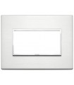 Vimar Eikon Evo Platte 4 Module Aluminium blank 21654.01