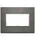 Vimar Eikon Evo Platte 4 Module lavagrau 21654.03