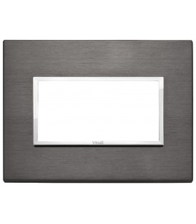 Vimar Eikon Evo Platte 4 Module lavagrau 21654.03