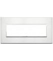 Vimar Eikon Evo Platte 7 Module glänzendes Aluminium 21657.01